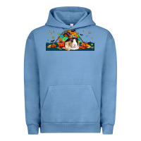 Pigment Pebble Blue Halloween Guinea Pig Urban Hoodie - LillyAllenDesigns
