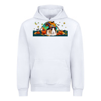 White Halloween Guinea Pig Urban Hoodie - LillyAllenDesigns