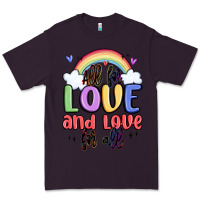 Plum all for love and love for all Premium Tee - MaliasSmallBusiness