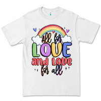 White all for love and love for all Premium Tee - MaliasSmallBusiness