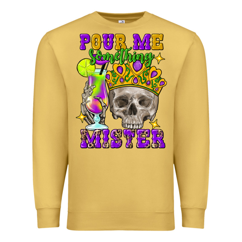 Skull Pour Me Something Mister Premium Sweatshirt by FaDigitalArtStudio | Teevron