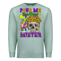 Seafoam skull pour me something mister Premium Sweatshirt - FaDigitalArtStudio