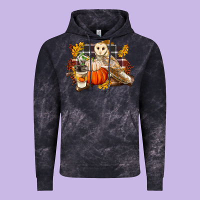 Fall Barn Owl Vintage Hoodie Designed By Lillyallendesigns