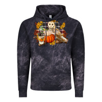Cloud Black Fall Barn Owl Vintage Hoodie - LillyAllenDesigns