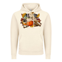 Vintage Artic Fall Barn Owl Vintage Hoodie - LillyAllenDesigns