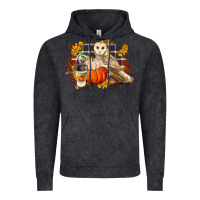 Vintage Black Fall Barn Owl Vintage Hoodie - LillyAllenDesigns
