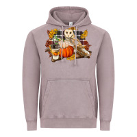 Vintage Zinc Fall Barn Owl Vintage Hoodie - LillyAllenDesigns
