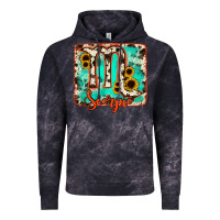Cloud Black Scorpio turquoise cowhide Vintage Hoodie - RanaPortraitStore