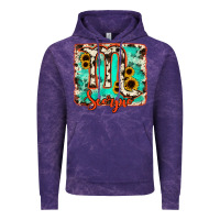 Cloud Purple Scorpio turquoise cowhide Vintage Hoodie - RanaPortraitStore