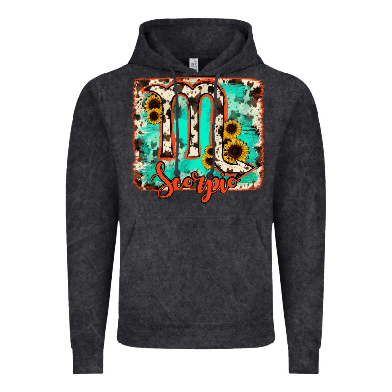 Scorpio Turquoise Cowhide Vintage Hoodie by RanaPortraitStore | Teevron