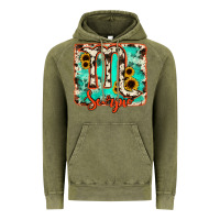 Vintage Olive Scorpio turquoise cowhide Vintage Hoodie - RanaPortraitStore