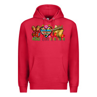 Cardinal Peace love cinco de mayo Premium Hoodie - FaDigitalArtStudio