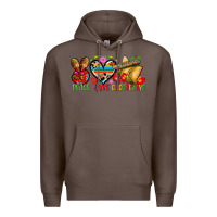 Coffee Peace love cinco de mayo Premium Hoodie - FaDigitalArtStudio