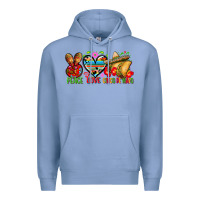 Colony Blue Peace love cinco de mayo Premium Hoodie - FaDigitalArtStudio