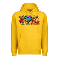 Lemon Peace love cinco de mayo Premium Hoodie - FaDigitalArtStudio
