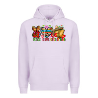 Lilac Peace love cinco de mayo Premium Hoodie - FaDigitalArtStudio