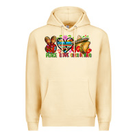 Pina Colada Peace love cinco de mayo Premium Hoodie - FaDigitalArtStudio