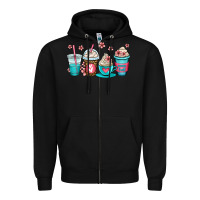 Black mom fuel coffee cups Zipper Hoodie - OliviaCreatesArt