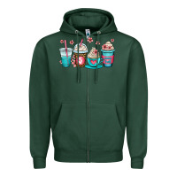 Sports Green mom fuel coffee cups Zipper Hoodie - OliviaCreatesArt