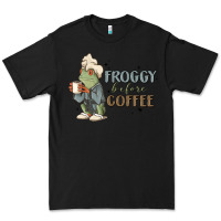 Black froggy before coffee Premium Tee - MaliasSmallBusiness