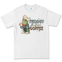 White froggy before coffee Premium Tee - MaliasSmallBusiness