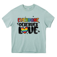 Arona everyone deserves love Heavy Core Tee - MaliasSmallBusiness