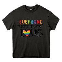 Asphalt everyone deserves love Heavy Core Tee - MaliasSmallBusiness