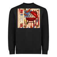 Black red white and bbq usa flag Heavyweight Sweatshirt - TumblerDesignByShophia