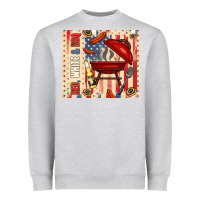 Red White And Bbq Usa Flag Heavyweight Sweatshirt | Teevron