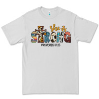 Dove Grey she i̇s strong proverbs 31 25 Premium Tee - JahusDesignShop