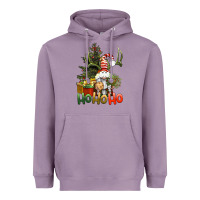 Lavender Ho Ho Ho Christmas Gnome Heavyweight Hoodie - BundleAndBundleShop