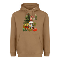 Toasted Coconut Ho Ho Ho Christmas Gnome Heavyweight Hoodie - BundleAndBundleShop
