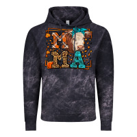 Cloud Black Western Fall Cow Mama Vintage Hoodie - LillyAllenDesigns