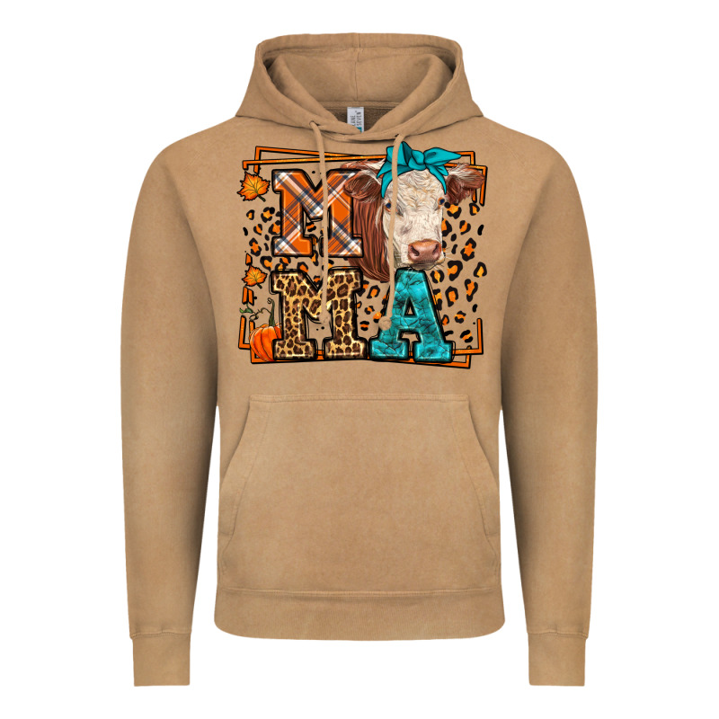 Western Fall Cow Mama Vintage Hoodie by LillyAllenDesigns | Teevron