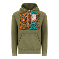 Vintage Olive Western Fall Cow Mama Vintage Hoodie - LillyAllenDesigns