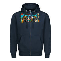 Navy occupational therapy Zipper Hoodie - OliviaCreatesArt