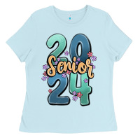 Baby Blue senior 2024 Ladies Tee - MaliasSmallBusiness