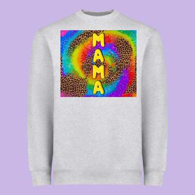 Mama Tie Dye Heavyweight Sweatshirt Designed By Tumblerdesignbyshophia