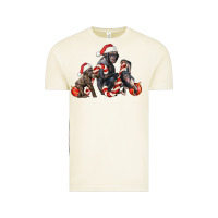Vintage Arctic christmas chimpanzee and gorilla Vintage Tee - LillyAllenDesigns