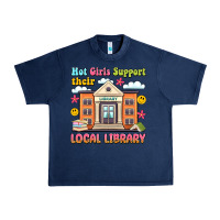 Navy hot girls support their local library Urban Heavy Tee - Artiststas