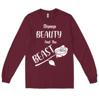 Burgundy Wrt Beauty And The Beast Long Sleeve Tee - Bettercallsaul