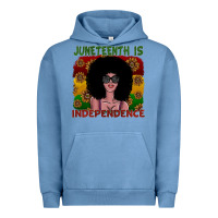 Pigment Pebble Blue juneteenth is independence Urban Hoodie - SublimationCraftShop