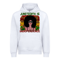 White juneteenth is independence Urban Hoodie - SublimationCraftShop