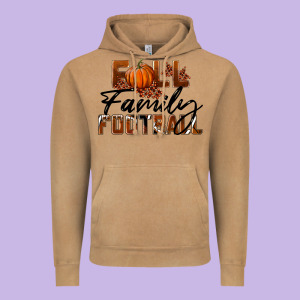 Fall Family Football Vintage Hoodie Designed By Lillyallendesigns