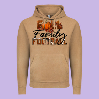 Fall Family Football Vintage Hoodie Designed By Lillyallendesigns