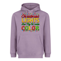 Lavender christmas lights are my favorite color Heavyweight Hoodie - FaDigitalArtStudio