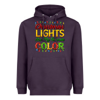 Plum christmas lights are my favorite color Heavyweight Hoodie - FaDigitalArtStudio