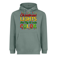 Sage christmas lights are my favorite color Heavyweight Hoodie - FaDigitalArtStudio