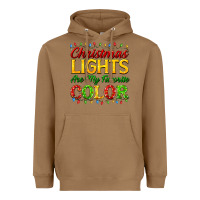 Toasted Coconut christmas lights are my favorite color Heavyweight Hoodie - FaDigitalArtStudio