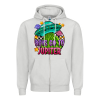 Dove Grey boys go to jupiter olıvıa Zipper Hoodie - OliviaCreatesArt